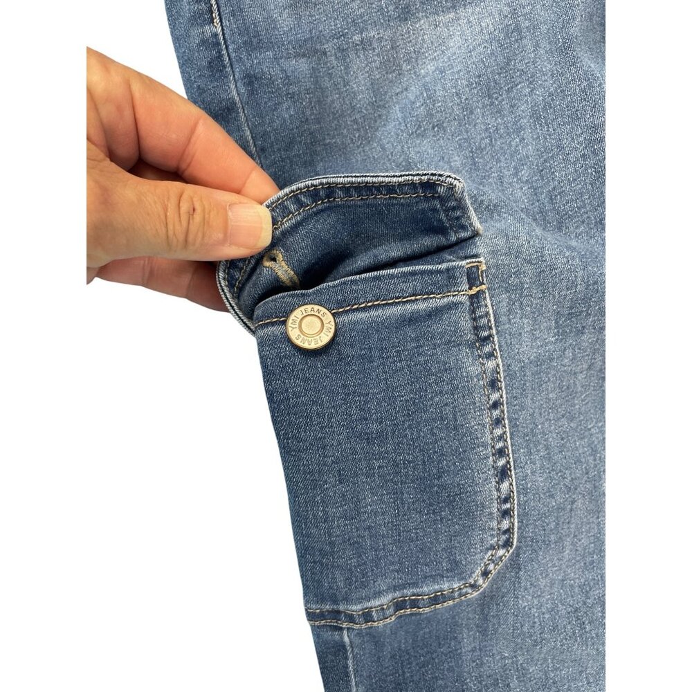 YMI High-Rise Skater Wide-Leg womans blue denim Jeans Size 3/26 SKU 9455 - Picture 7 of 13